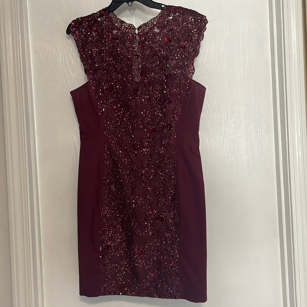 French Connection sequin embellished holiday cocktail dress. Size 10.